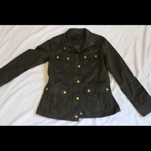 J Crew, Army Green with Gold Detail (new condition